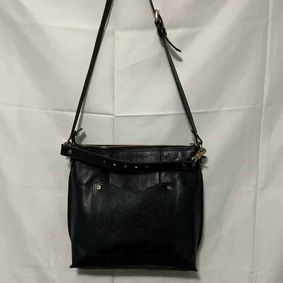 Abercrombie and Fitch Satchel Black Leather Bag - Picture 2 of 14